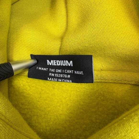 Pleasures Film Hoody P21F023 Yellow Men's Size Medium un film de pleasures - Picture 10 of 13